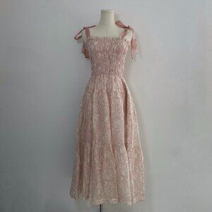 En Saison Geraldine Maxi Dress in Natural Pink | Women’s Size Small